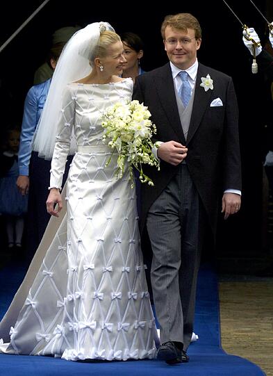 Im April 2004 heiratet Prinz Friso seine Frau Mabel in der Oude Kerk im niederländischen Delft.