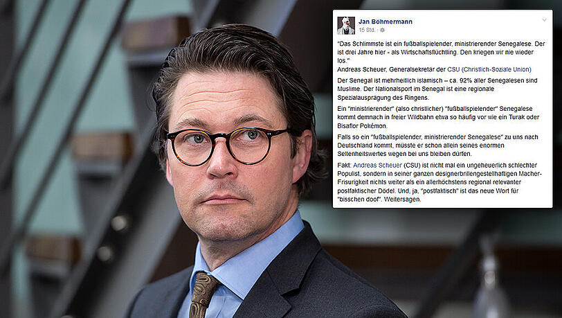 CSU-Generalsekretär Andreas Scheuer: Vor allem im Netz hagelt es Kritik an seiner Aussage. CSU-Generalsekretär Andreas Scheuer: Vor allem im Netz hagelt es Kritik an seiner Aussage.
