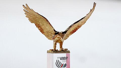 Der goldene Adler für den Sieger der Vierschanzentournee.
