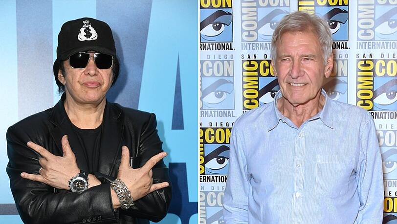Gene Simmons (l.) und Harrison Ford erhalten Anfang Juni einen Preis für ihr soziales Engagement.