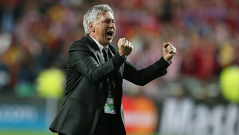 Carlo Ancelotti: Am 26. August gegen Werder Bremen könnte er erstmals als Bayern-Trainer in einem Punktspiel jubeln. Carlo Ancelotti: Am 26. August gegen Werder Bremen könnte er erstmals als Bayern-Trainer in einem Punktspiel jubeln.