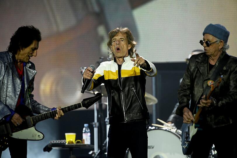 Die Rolling Stones live auf der Bühne am 506.2022 in München, Olympiastadion.