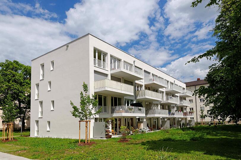 Das neue Passivhaus am Piusplatz ist nur eines von mehreren gerade fertig gestellten Projekten der Gewofag.