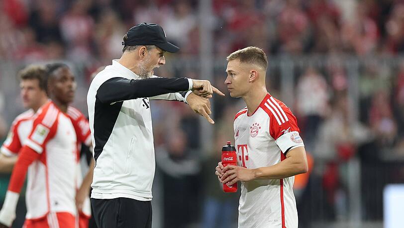 Thomas Tuchel (l.) und Joshua Kimmich.