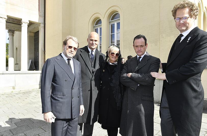 Carl-Alban von Schönburg-Glauchau, Albert von Thurn und Taxis, Gloria von Thurn und Taxis, Alexander von Schönburg-Glauchau sowie Florian Henckel von Donnersmarck