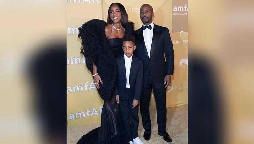 Kelly Rowland mit ihrer Familie bei der amfAR-Gala.