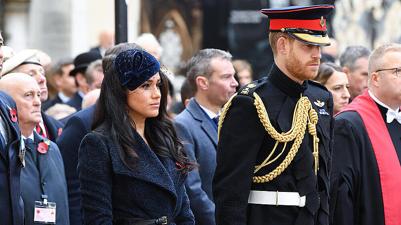 Prinz Harry und Herzogin Meghan am 7. November bei einer Gedenkveranstaltung in London