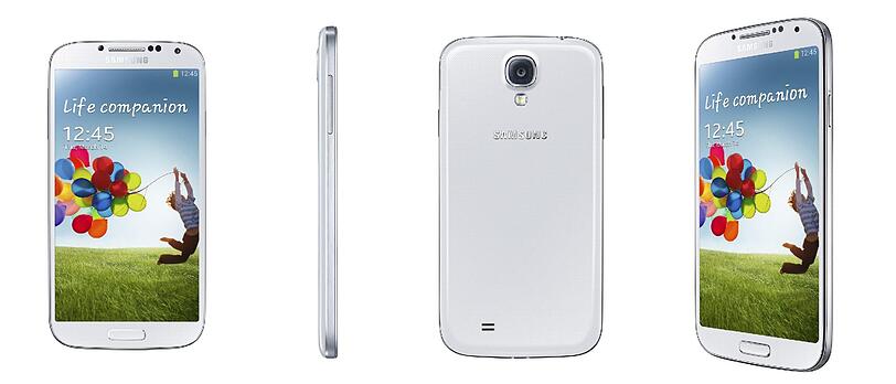 Das neue Flaggschiff von allen Seiten. Die Hauptkamera hat 13 Megapixel, die Frontkamera hat 2 Megapixel. Besonderheit: Beide Kameras sollen sich gleichzeitig auslösen lassen.
