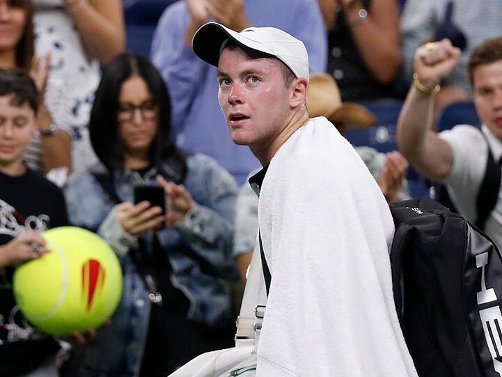 Dominik Koepfer ist bei den US Open an Daniil Medwedew gescheitert.
