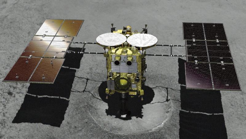 Es ist die letzte Mission von "Hayabusa 2". Im November und Dezember soll die Sonde den Asteroiden verlassen und Ende nächsten Jahres zur Erde zurückkehren. Es ist die letzte Mission von "Hayabusa 2". Im November und Dezember soll die Sonde den Asteroiden verlassen und Ende nächsten Jahres zur Erde zurückkehren.