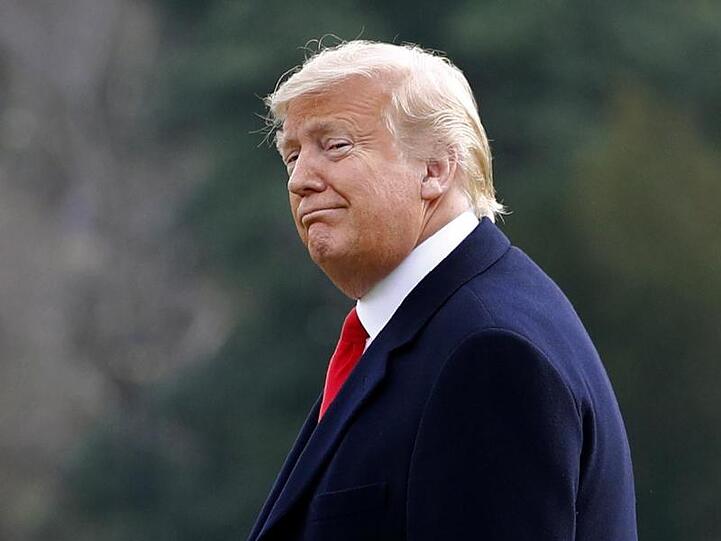 Betont entspannt: US-Präsident Donald Trump.