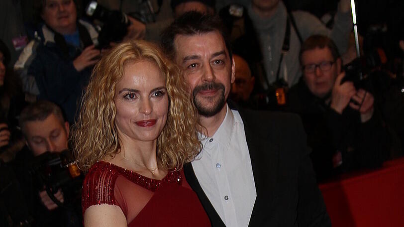 Nina Hoss mit Alex Silva bei der Berlinale 2014