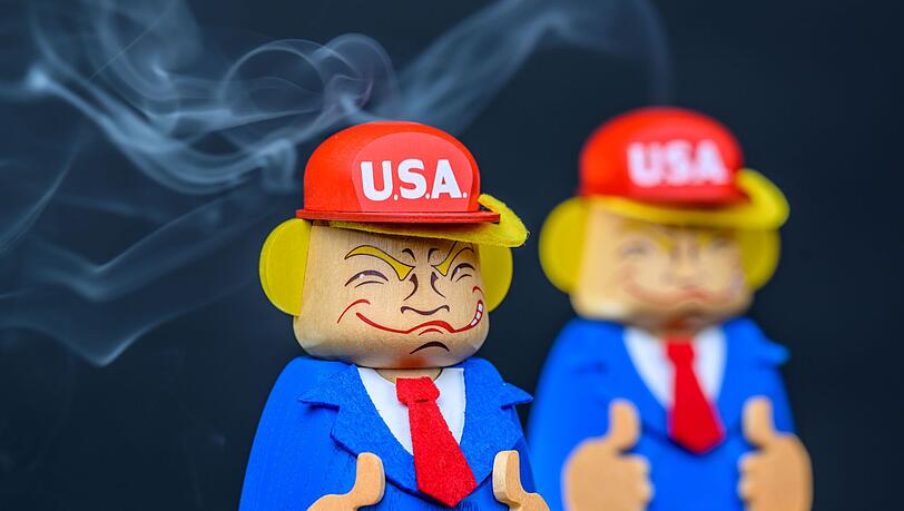 Unter Dampf: US-Präsident Donald Trump hält als Räuchermännchen Einzug ins erzgebirgische Kunsthandwerk.