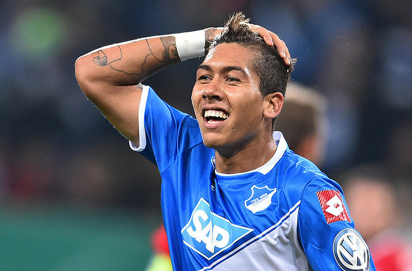 1. Roberto Firmino 2015 1899 Hoffenheim zum FC Liverpool 41,0