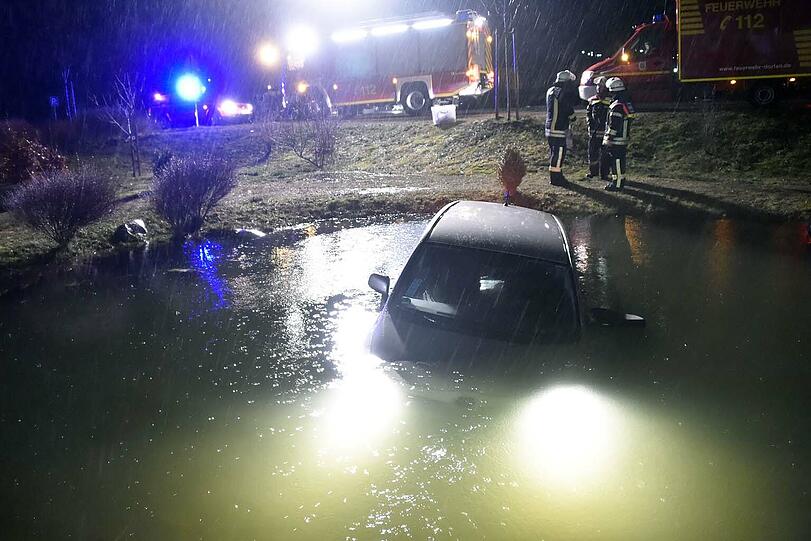 Die "Pfütze" war leider ein tieferer Weiher.