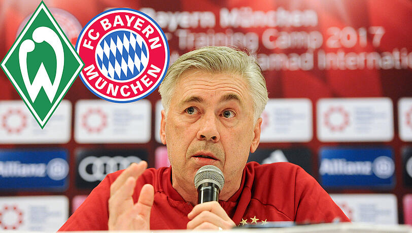 Am Samstag geht es für Carlo Ancelotti zum Rückrundenauftakt gegen Werder Bremen. Am Samstag geht es für Carlo Ancelotti zum Rückrundenauftakt gegen Werder Bremen.