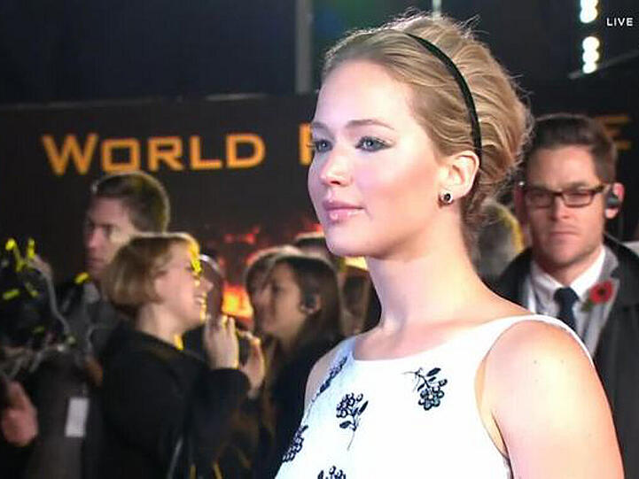 Jennifer Lawrence bei der Weltpremiere von "Die Tribute von Panem - Mockingjay: Teil 1"