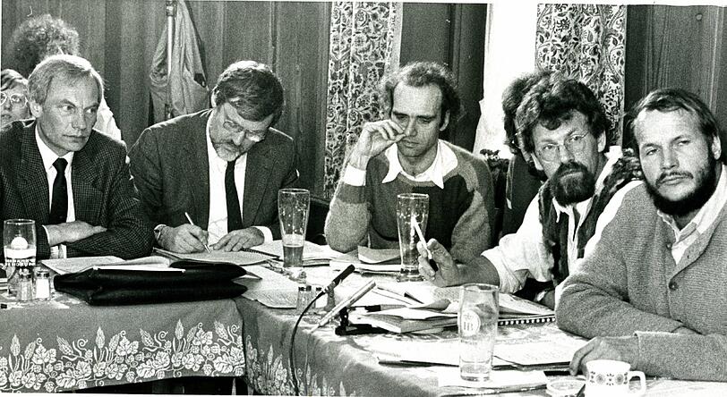 Finsterer Blick 1990: Mit den Grünen war&rsquo;s erst gar nicht so leicht.