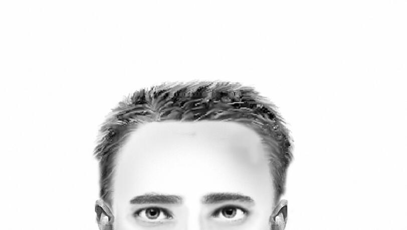 Das Phantombild des Täters. Wer kennt diesen Mann. Das Phantombild des Täters. Wer kennt diesen Mann.