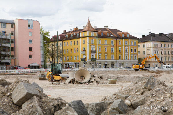 Leere und Weite: nach dem Abriss.