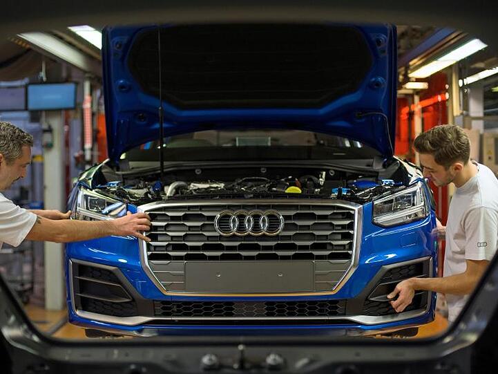 Fertigungsmechaniker im Audi-Werk in Ingolstadt.