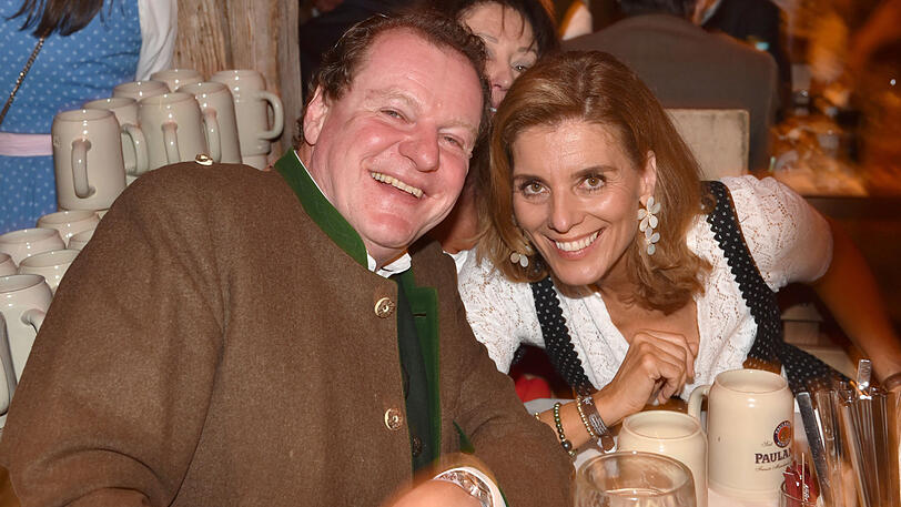 Franz Georg Strauss und Ehefrau Birgit Strauss.