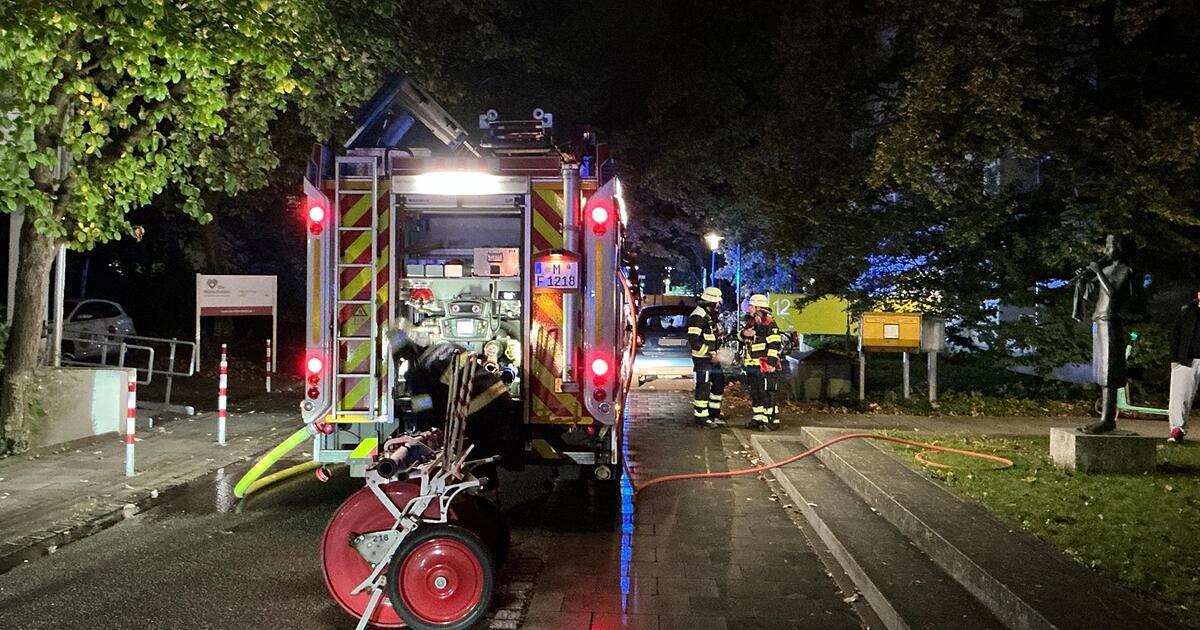 Major fire brigade operation: Fire in Munich high-rise