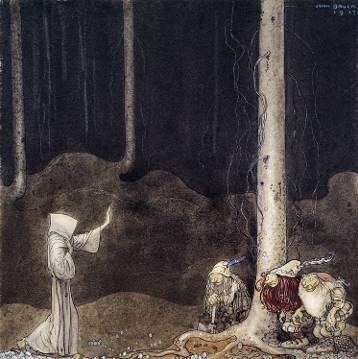 "ruder St. Martin und die drei Trolle" von John Bauer, 1913.