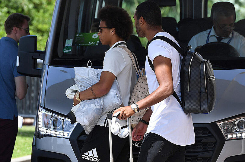 Leroy Sané und Jonathan Tah (rechts).