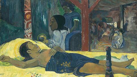 Von Paul Gauguin (1848 - 1903) stammt "Die Geburt &ndash; Te tamari no atua (L&rsquo;enfant- Dieu)" aus dem Jahr 1896.

©