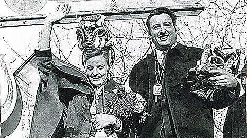 Da ging&rsquo;s hoch her: Uli I. Kreuzer (und Margot I.) war 1969 noch ein wichtiger Mann &ndash; der OB musste seiner Wahl zustimmen.