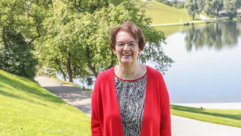 Christine Strobl (60) beim Sommer-Interview mit AZ-Lokalchef Felix Müller.