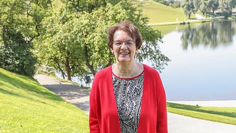 Christine Strobl (60) beim Sommer-Interview mit AZ-Lokalchef Felix Müller.