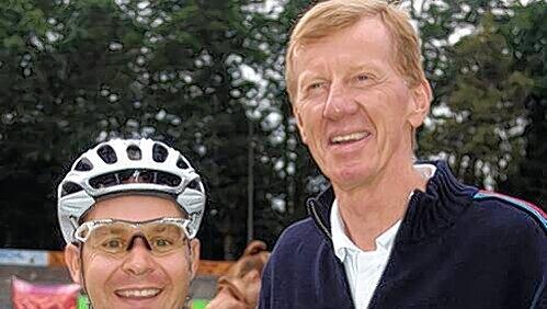 Duell für krebskranke Kinder: Die Rallye-Legende Walter Röhrl und Steher-Ass Mario Vonhof (l.). Duell für krebskranke Kinder: Die Rallye-Legende Walter Röhrl und Steher-Ass Mario Vonhof (l.).