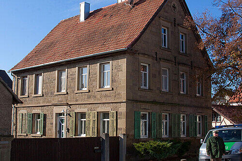 Andreas' Elternhaus in Repperndorf bei Kitzingen.