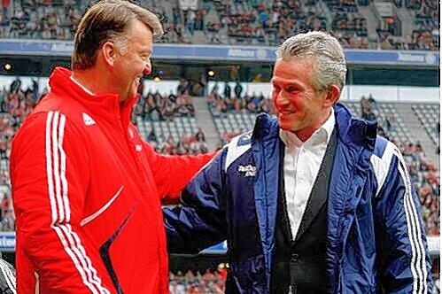 Louis van Gaal und sein mutmaßlicher Nachfolger Jupp Heynckes.