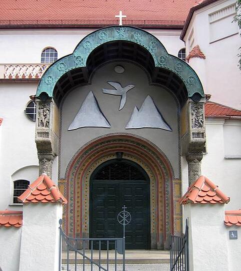 Die Erlöserkirche an der Münchner Freiheit.