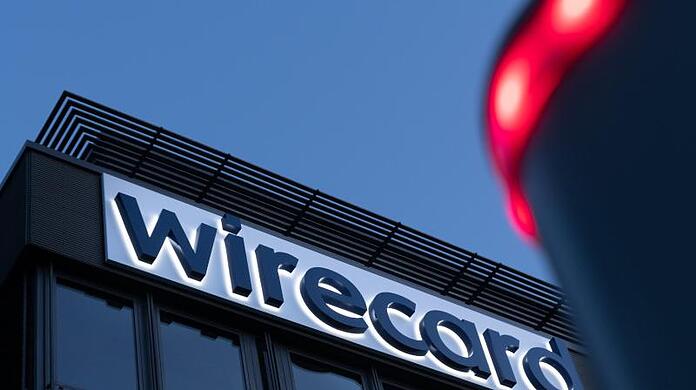 Das Wirecard-Logo ist am Hauptsitz des Zahlungsdienstleisters in Aschheim bei München zu sehen.