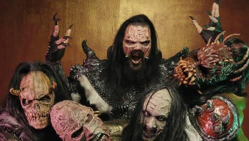 Die finnische Pop-Metal-Band Lordi. Die finnische Pop-Metal-Band Lordi.