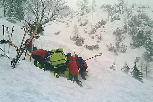 Großeinsatz für die Bergwacht: Die Retter kümmerten sich am Wochenende um mehrere Lawinenopfer.