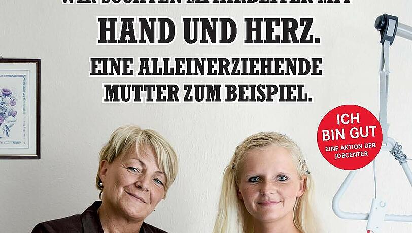 Die Imagekampagne der Bundesagentur für Arbeit wirbt dafür, Langzeitarbeitslosen eine Chance zum Wiedereinstieg ins Berufsleben zu geben. Die Imagekampagne der Bundesagentur für Arbeit wirbt dafür, Langzeitarbeitslosen eine Chance zum Wiedereinstieg ins Berufsleben zu geben.