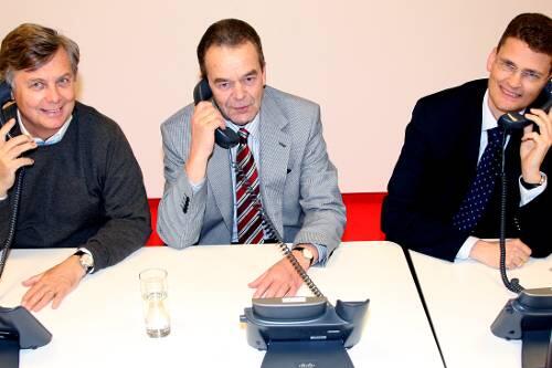Dr. Berndt Birkner, Dr. Martin Strauch und Dr. Andreas Eigler bei der AZ-Telefonaktion.
