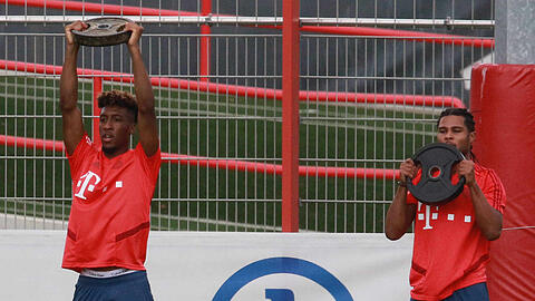 Mussten im Audi Cup verletzungsbedingt ausgewechselt werden: Kingsley Coman (l.) und Serge Gnabry.