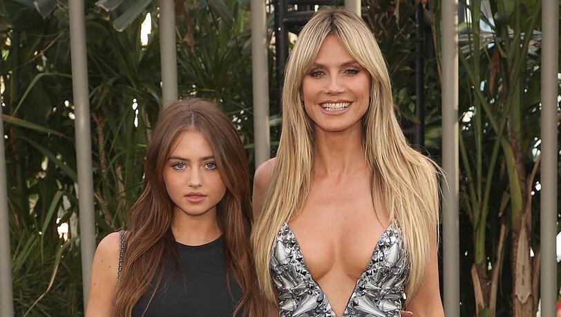 Leni Klum und Heidi Klum bei der Filmpremiere von "Jurassic World: Ein neues Zeitalter" in Los Angeles.