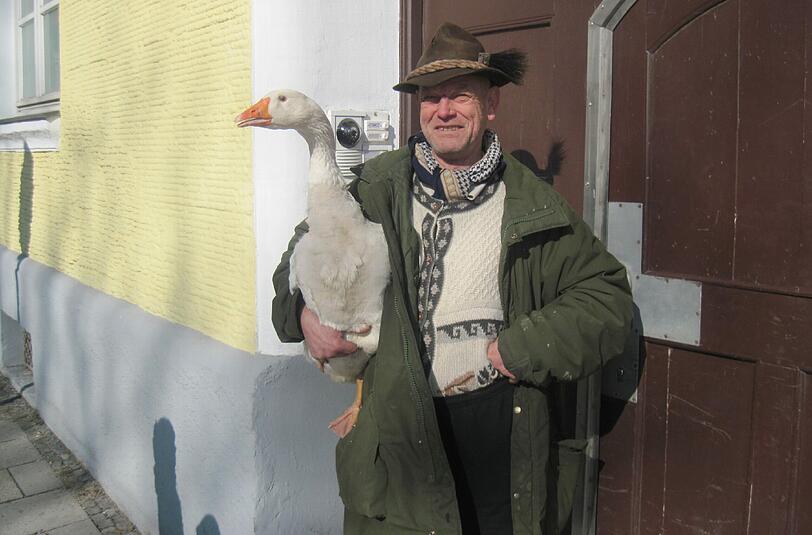 Das ist der &bdquo;Gänse Heinrich&ldquo; &ndash; über seinen Umgang mit den gefiederten Tieren spalten sich die Geister.