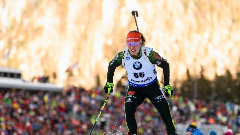 Laura Dahlmeier beim Biathlon-Weltcup. Foto: Matthias Balk Laura Dahlmeier beim Biathlon-Weltcup. Foto: Matthias Balk