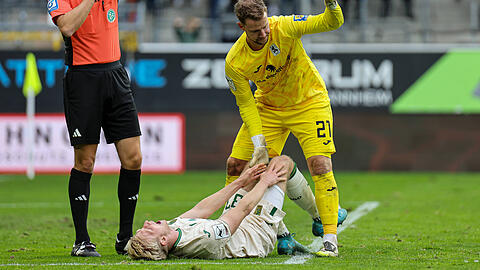 Raphael Schifferl verletzte sich gegen Mannheim.