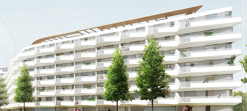 Die Architektur für den ersten Bauabschnitt stammt von den Wiener Büro Delugan Meissl Associated Architects.
