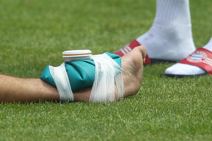 Neue Bilder vom Trainingslager der Bayern am Gardasee.
