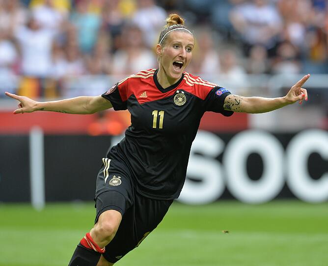 Anja Mittag bereitete mit ihrem Joker-Tor den Weg zum achten EM-Titel.